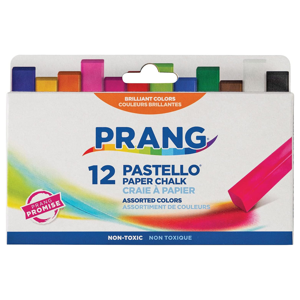 Prang Pastello Paper Chalk 12 Pack Brilliant Colors