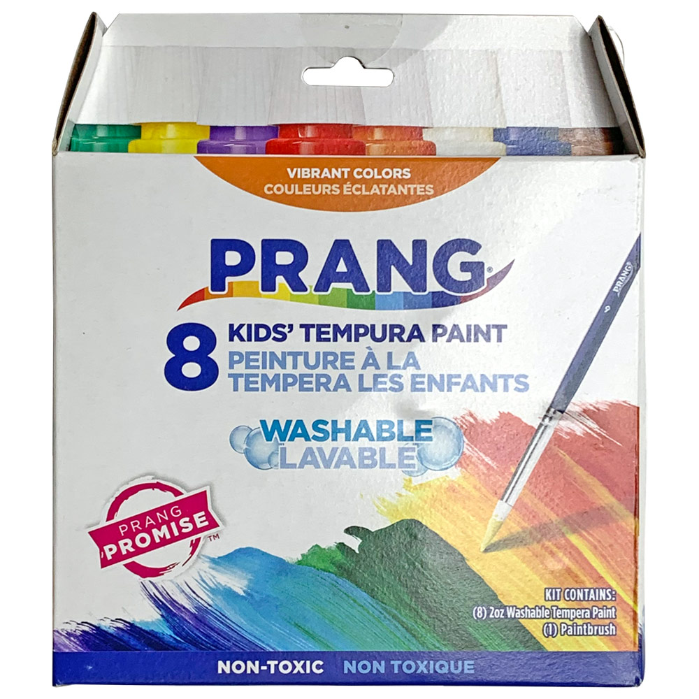 Prang Kids' Washable Tempera Paint 8 x 25ml Set Assorted