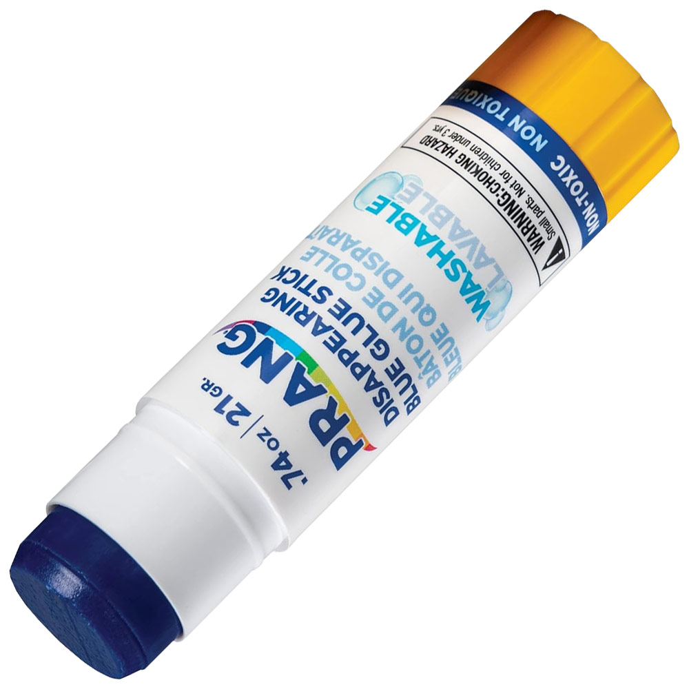 Prang Disappearing Washable Glue Stick 0.74oz Blue