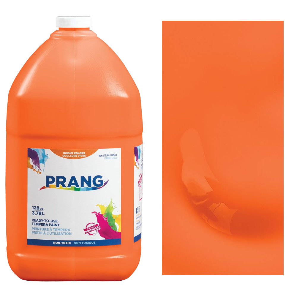 Prang Ready-To-Use Tempera Paint 1 Gallon Orange