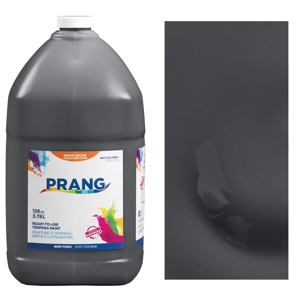 Prang Ready-To-Use Tempera Paint 1 Gallon Black