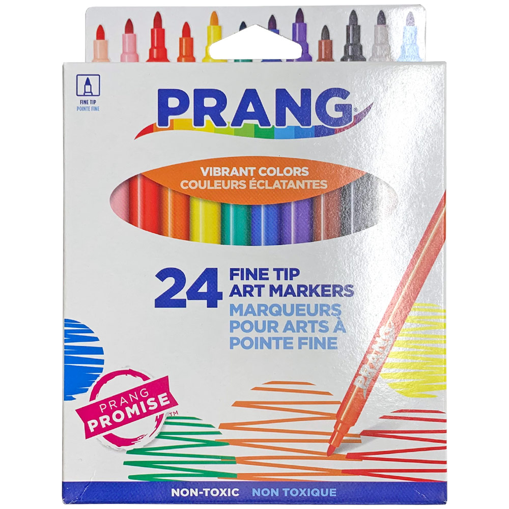 Prang Classic Fine Tip Art Markers 24 Pack Assorted