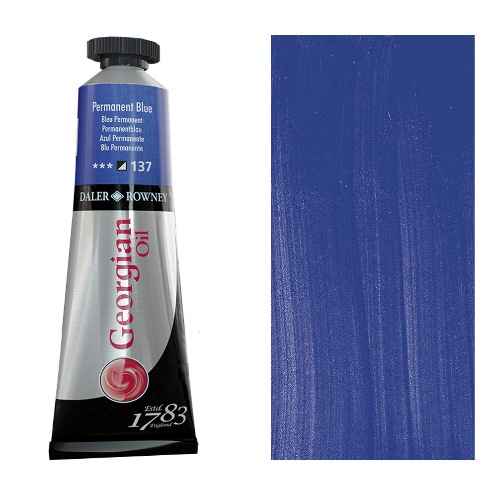 Daler-Rowney Georgian Oil Colour 38ml Permanent Blue