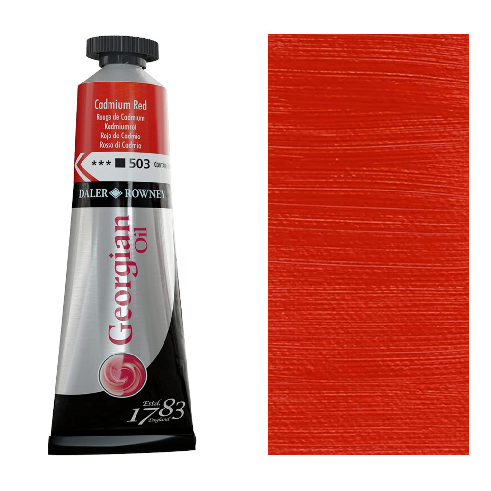 Daler-Rowney Georgian Oil Colour 38ml Cadmium Red