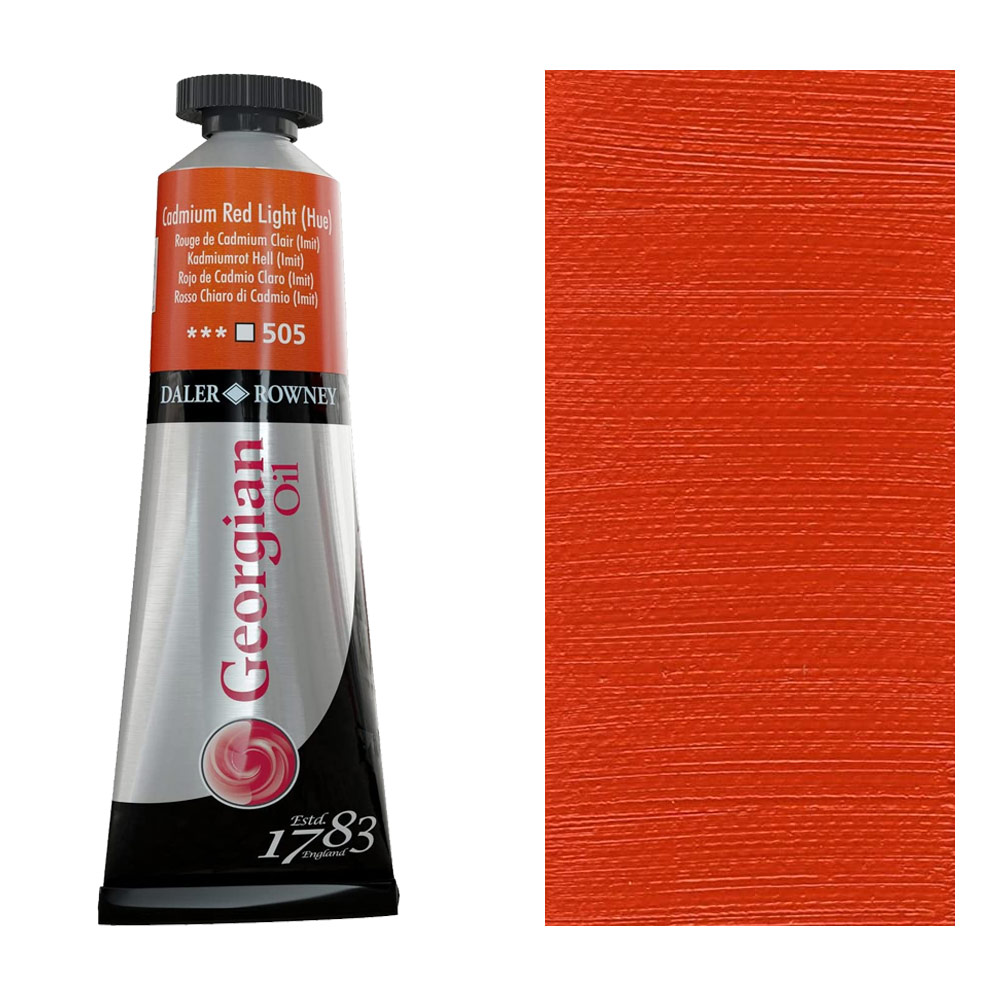 Daler-Rowney Georgian Oil Colour 38ml Cadmium Red Light Hue