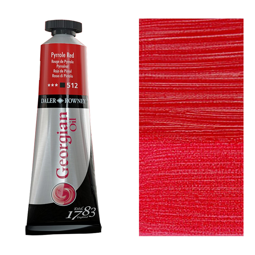 Daler-Rowney Georgian Oil Colour 38ml Pyrrole Red