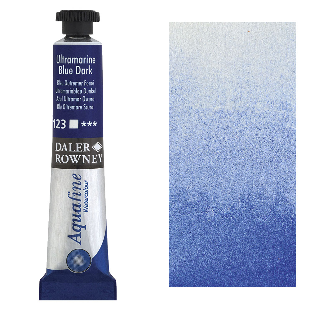 Daler-Rowney Aquafine Watercolour 8ml Ultramarine Blue Dark