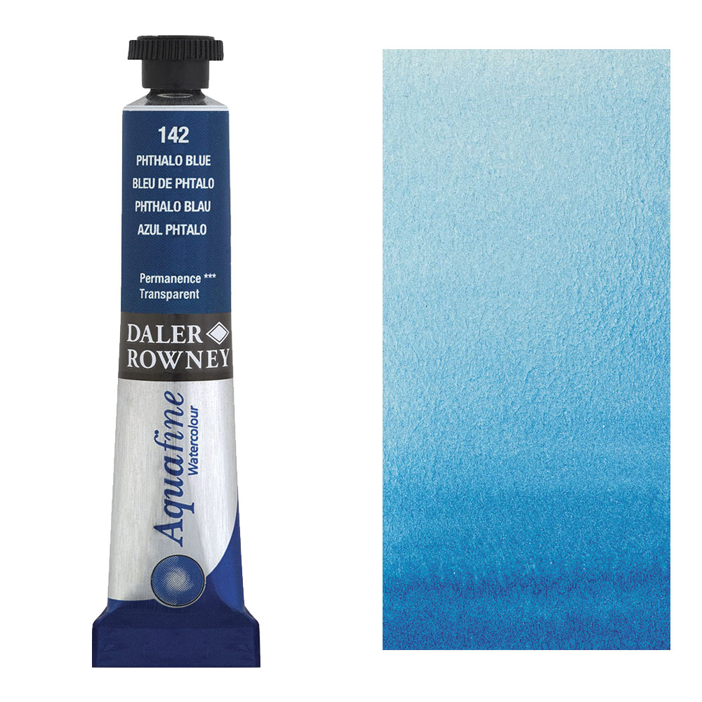 Daler-Rowney Aquafine Watercolour 8ml Phthalo Blue