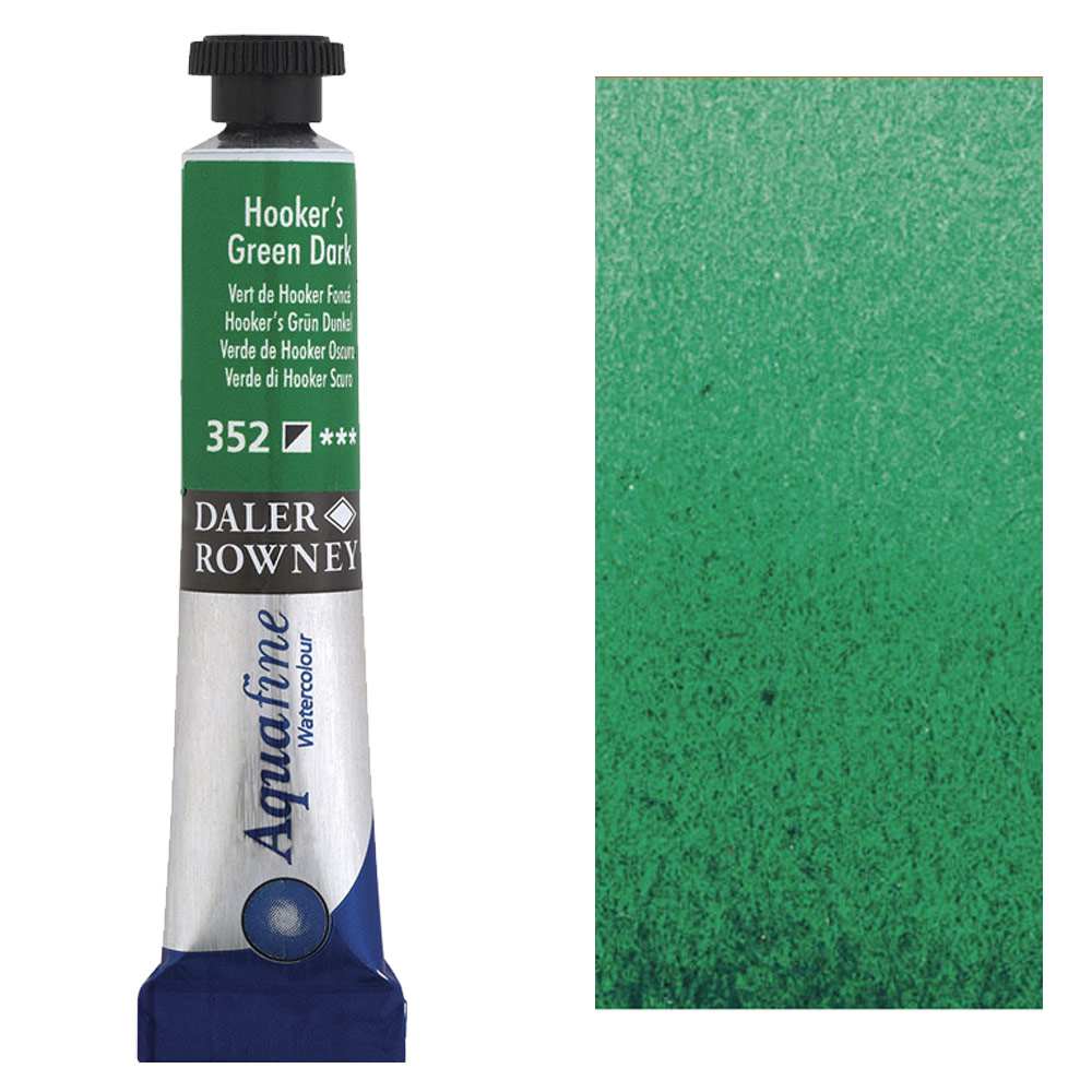 Daler-Rowney Aquafine Watercolour 8ml Hooker's Green Dark