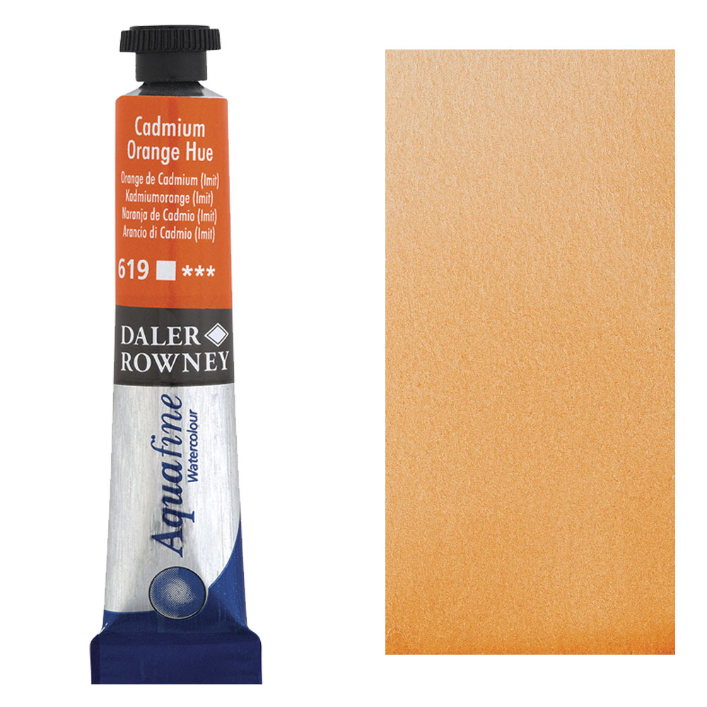 Daler-Rowney Aquafine Watercolour 8ml Cadmium Orange Hue