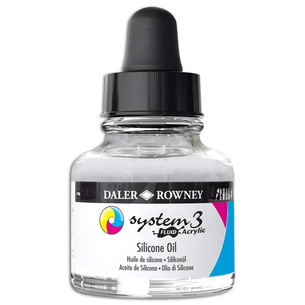 Daler-Rowney System3 Fluid Acrylic Medium Silicone Oil 29.5ml
