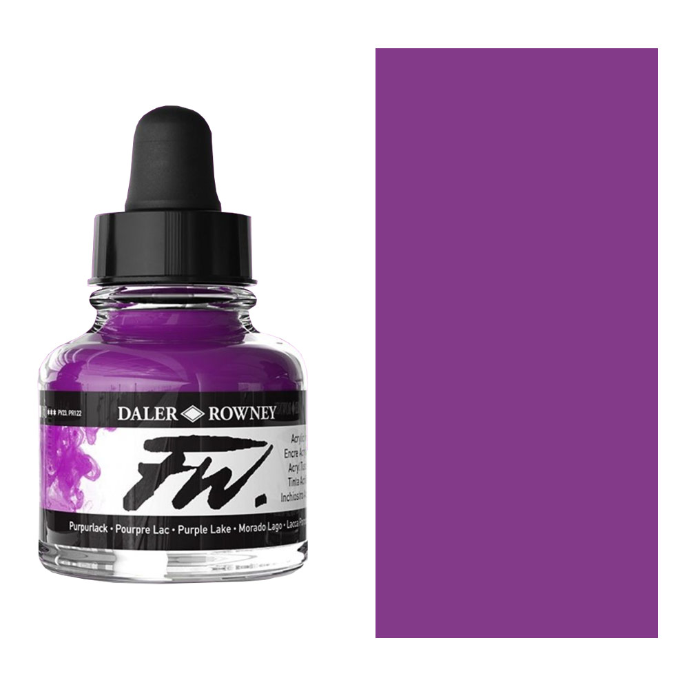 Daler-Rowney FW Acrylic Ink 1oz Purple Lake