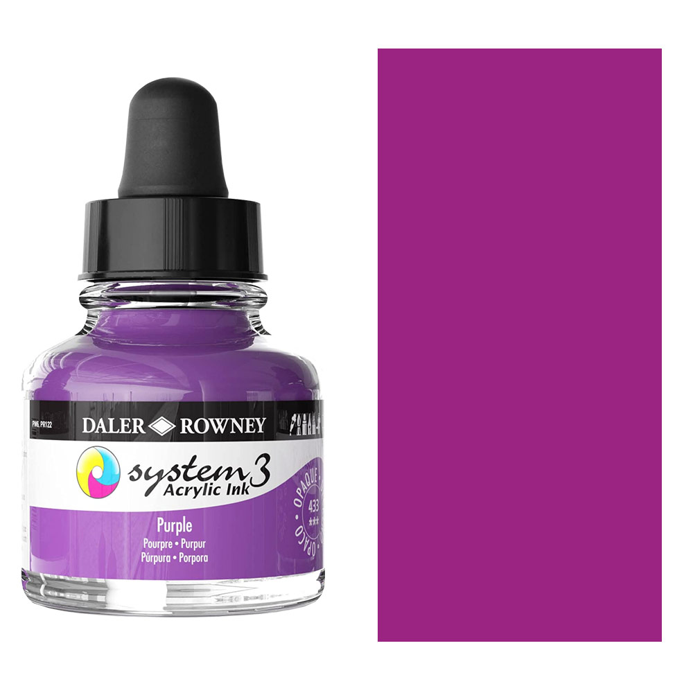 Daler-Rowney System3 Acrylic Ink 29.5ml Purple