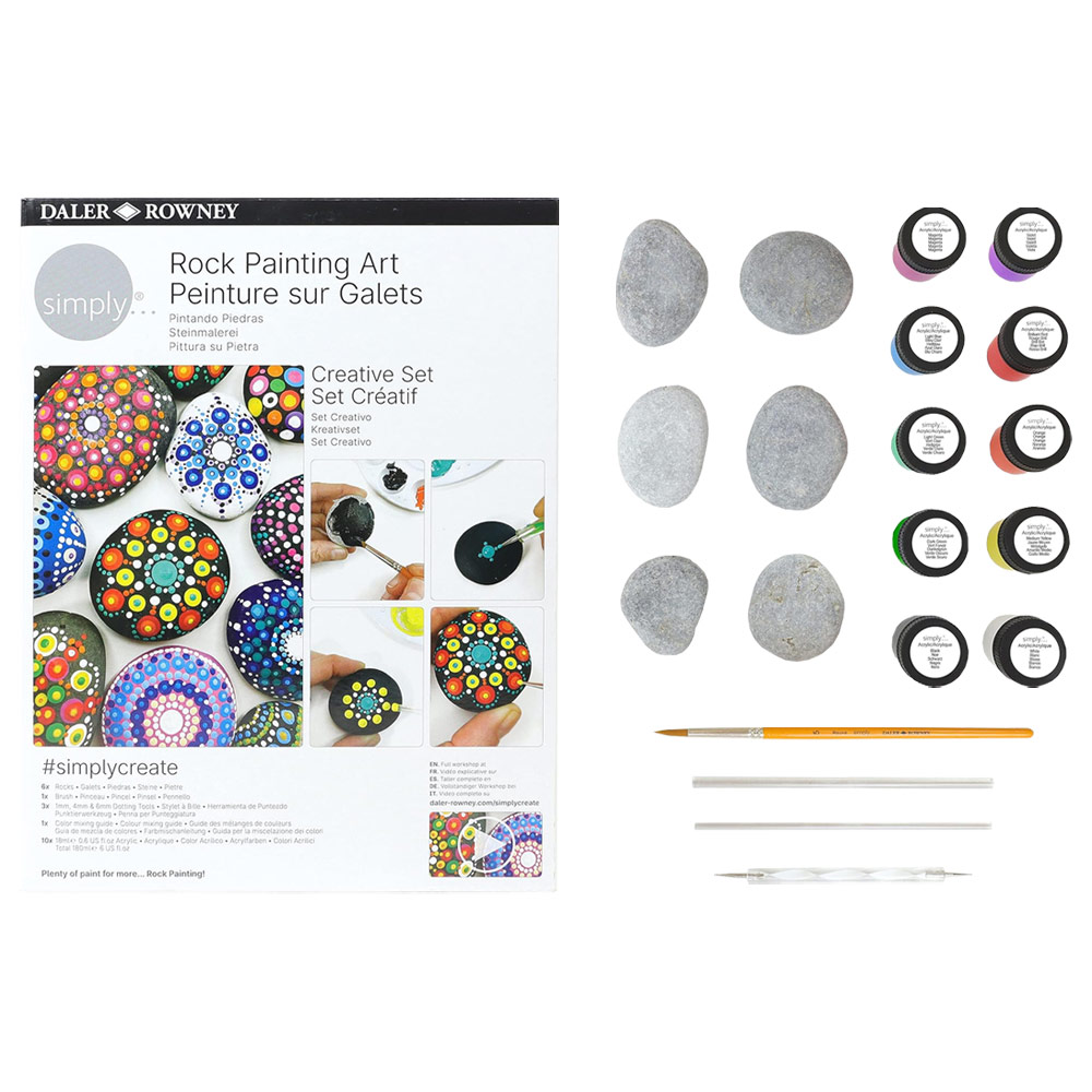Daler-Rowney Simply Creative Rock Painting Art Set