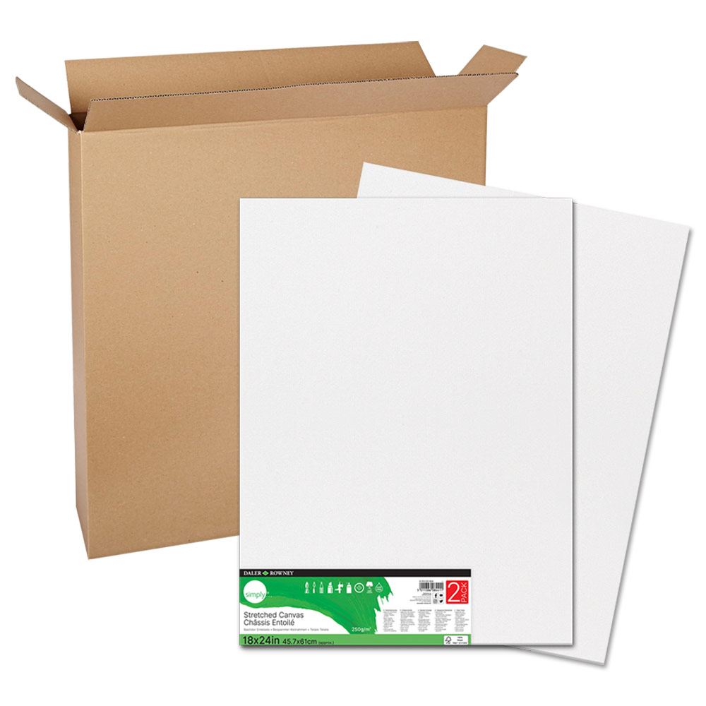 Daler-Rowney Simply Stretched Canvas 6 Pack 18"x24"