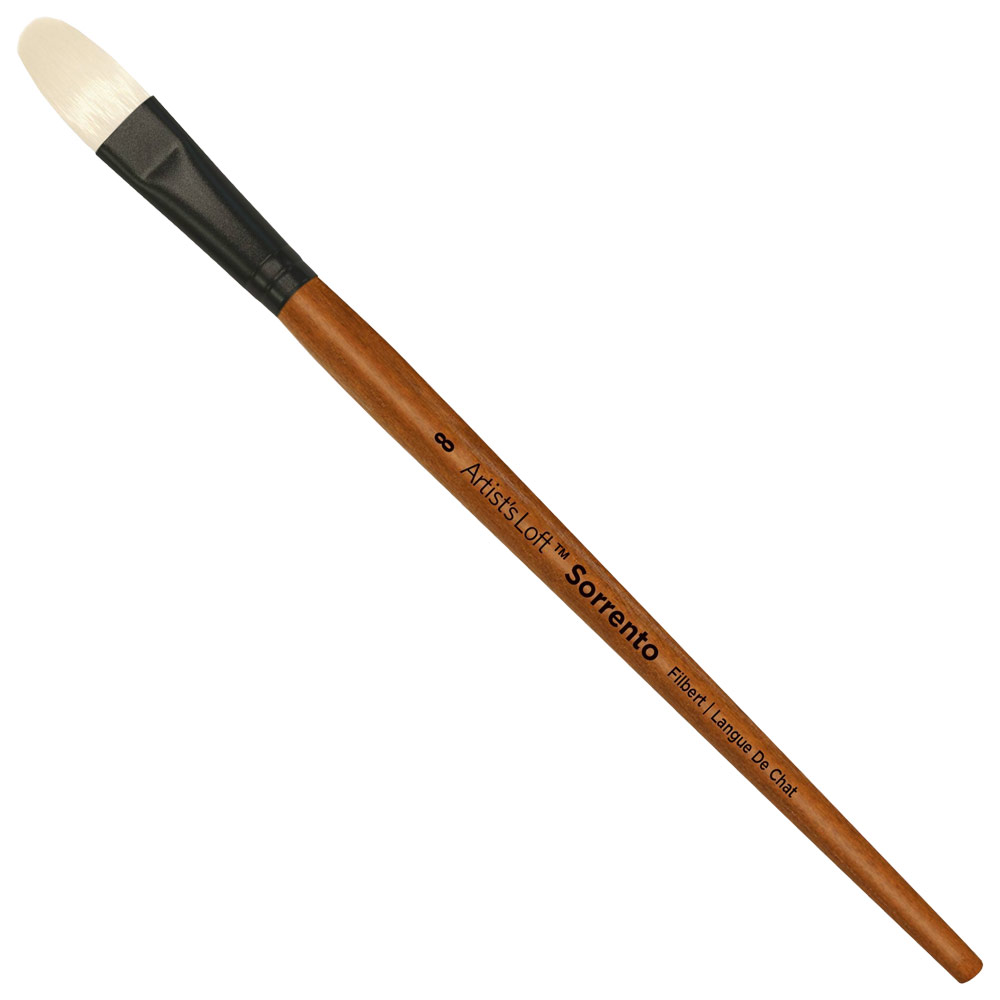 Artist's Loft Sorrento Synthetic Bristle Oil Brush Filbert #8