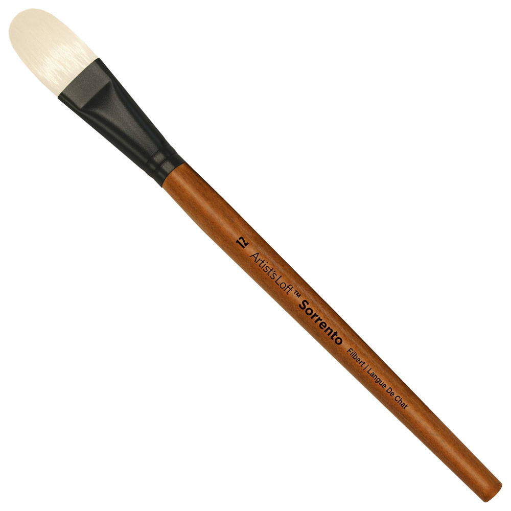Artist's Loft Sorrento Synthetic Bristle Oil Brush Filbert #12