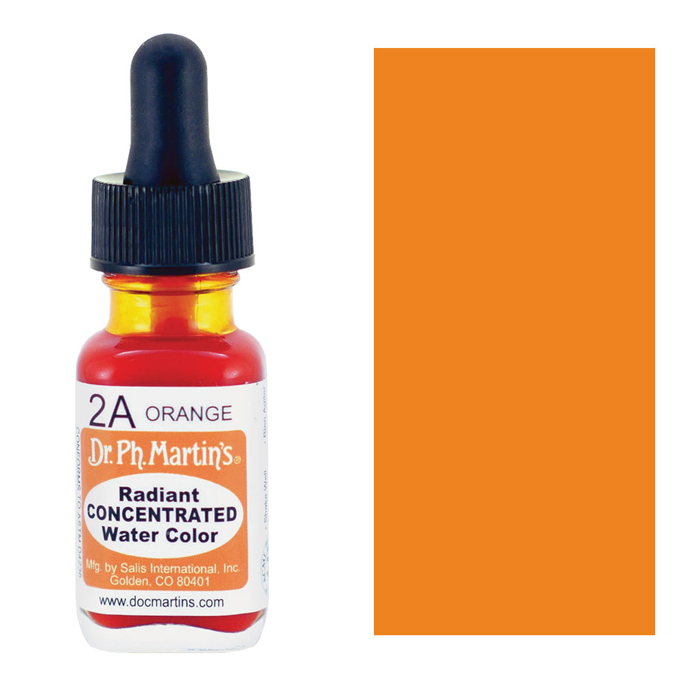 Dr. Ph. Martin's Radiant Concentrated Watercolor 0.5oz Orange