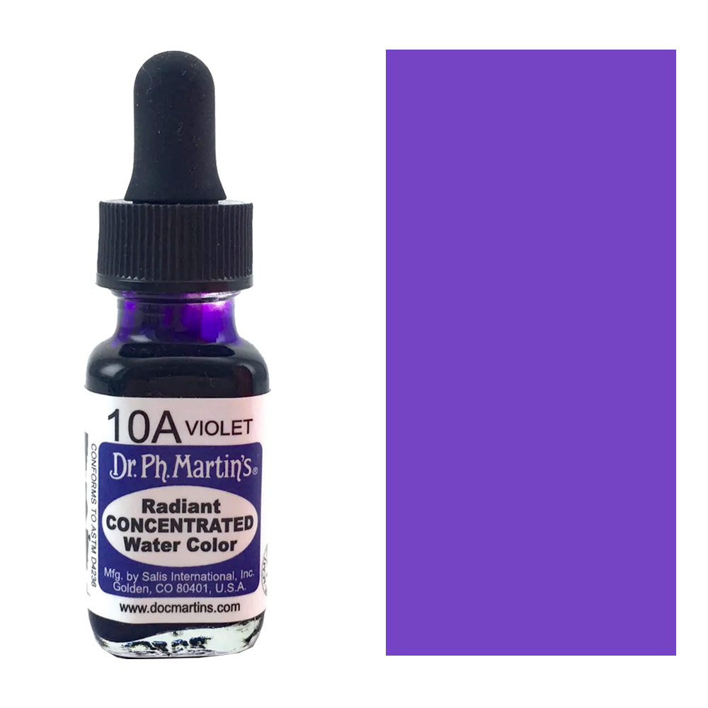 Dr. Ph. Martin's Radiant Concentrated Watercolor 0.5oz Violet
