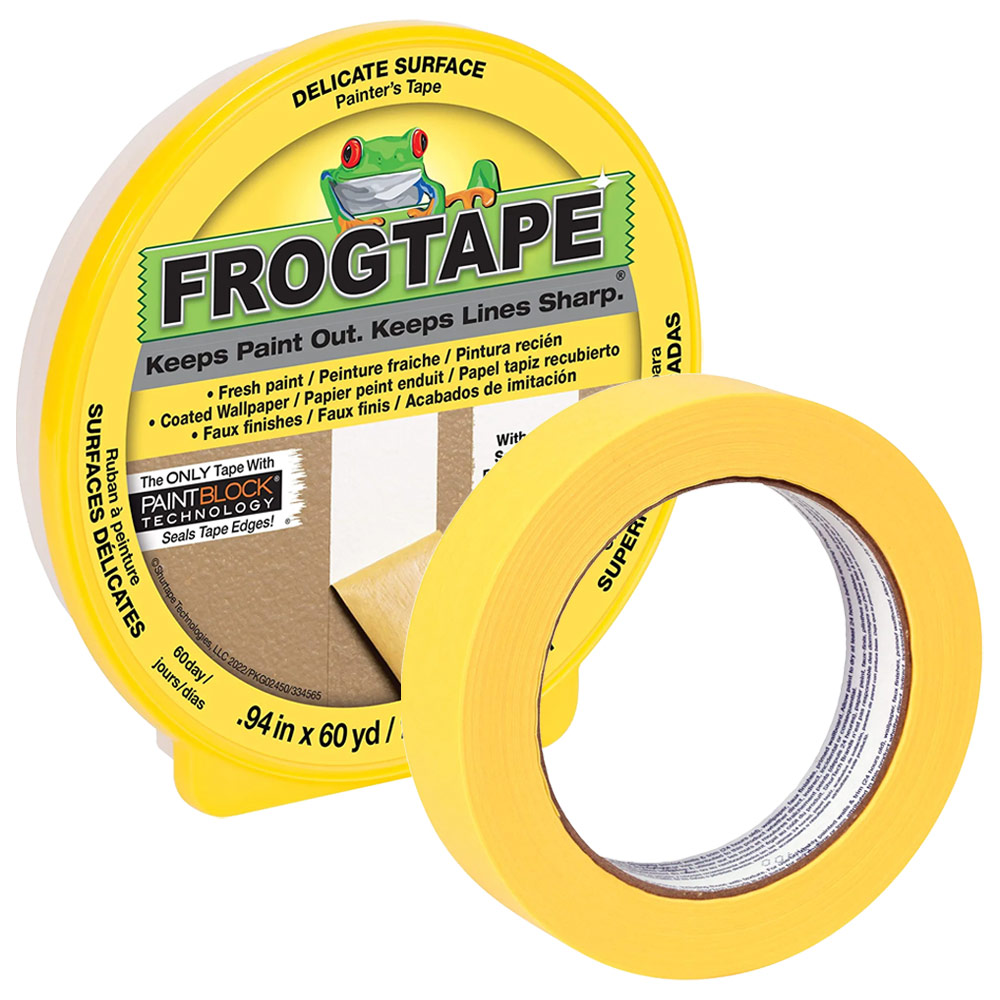 FrogTape Delicate Surface Painter's Tape 0.94"x60yd Yellow