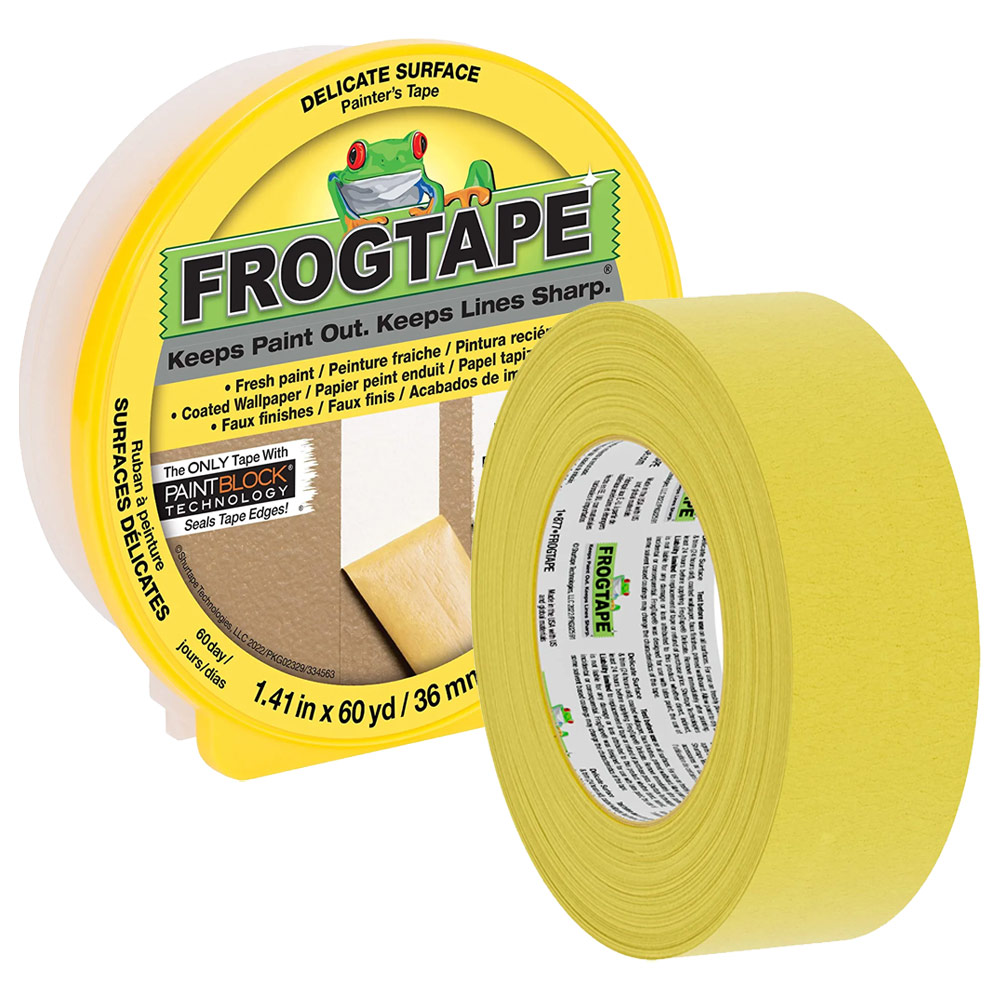 FrogTape Delicate Surface Painter's Tape 1.41"x60yd Yellow