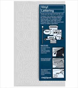 Duro Adhesive Vinyl Helvetica Letters & Numbers 1" White