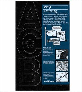 Duro Adhesive Vinyl Helvetica Letters & Numbers 3" Black