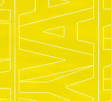 Duro Adhesive Vinyl Helvetica Letters 4" Yellow