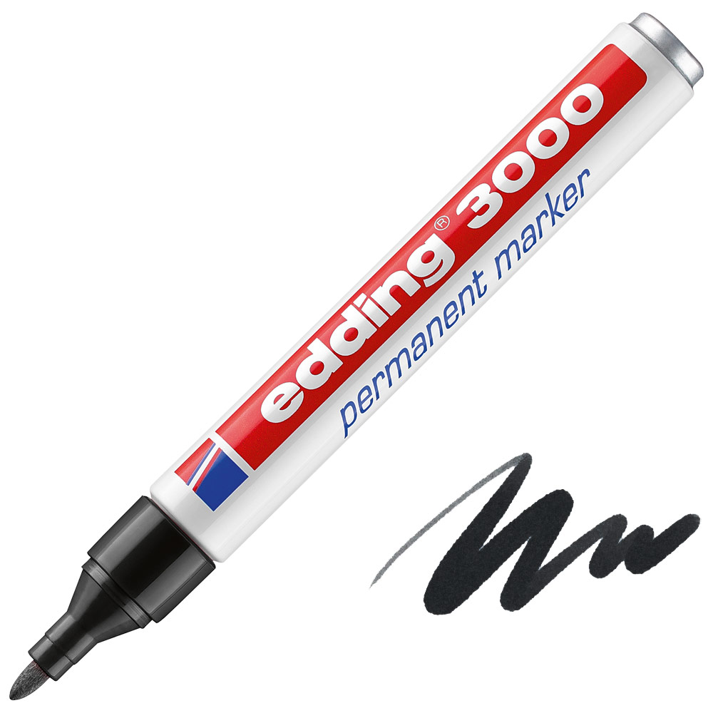 Edding 3000 Permanent Marker Round Black