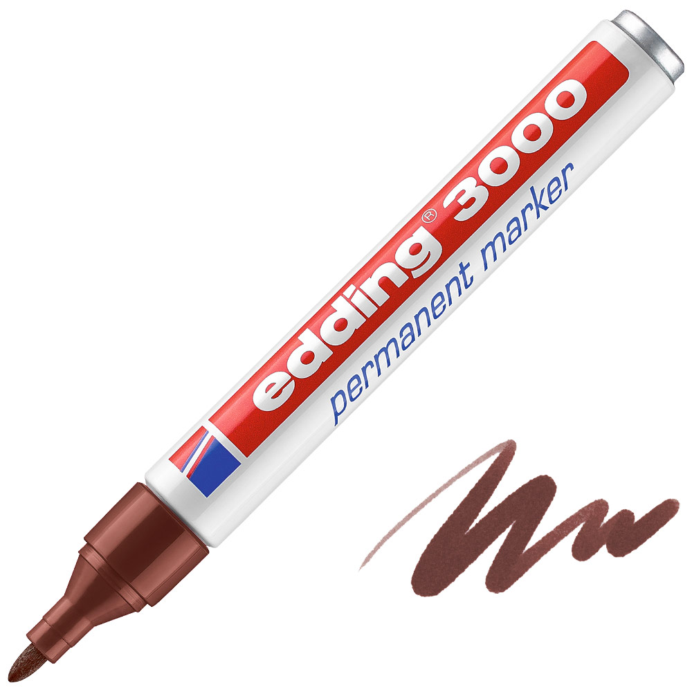 Edding 3000 Permanent Marker Round Brown