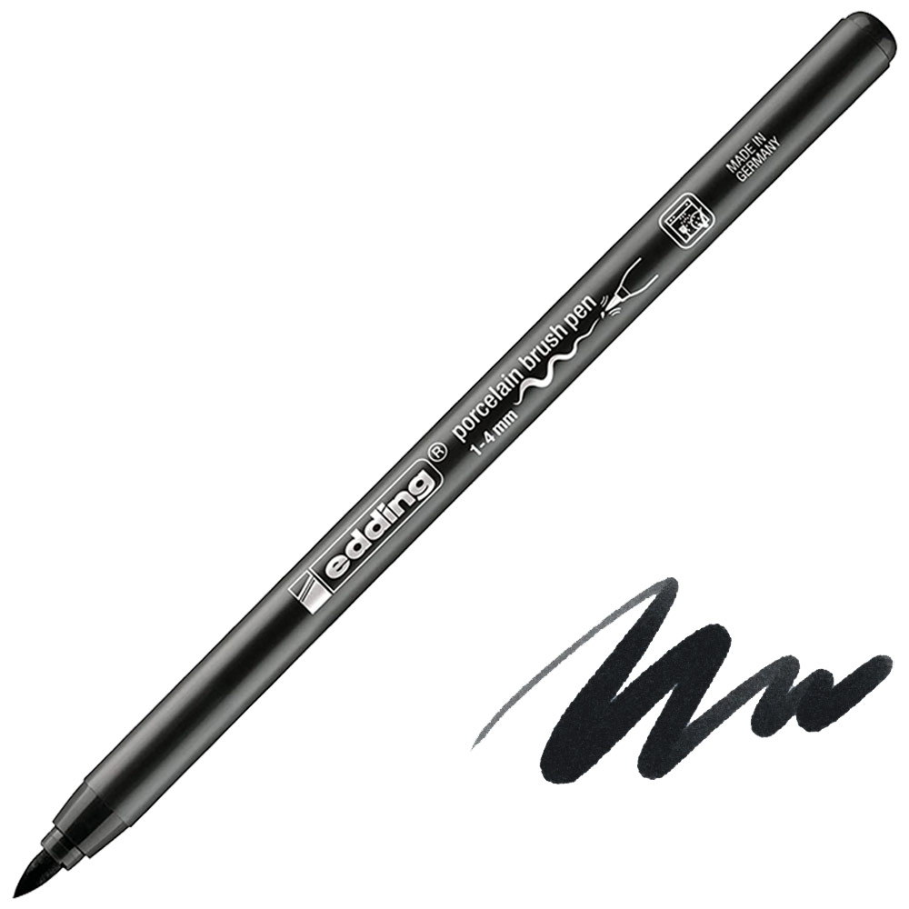 Edding 4200 Porcelain Brush Pen 1-4mm Black