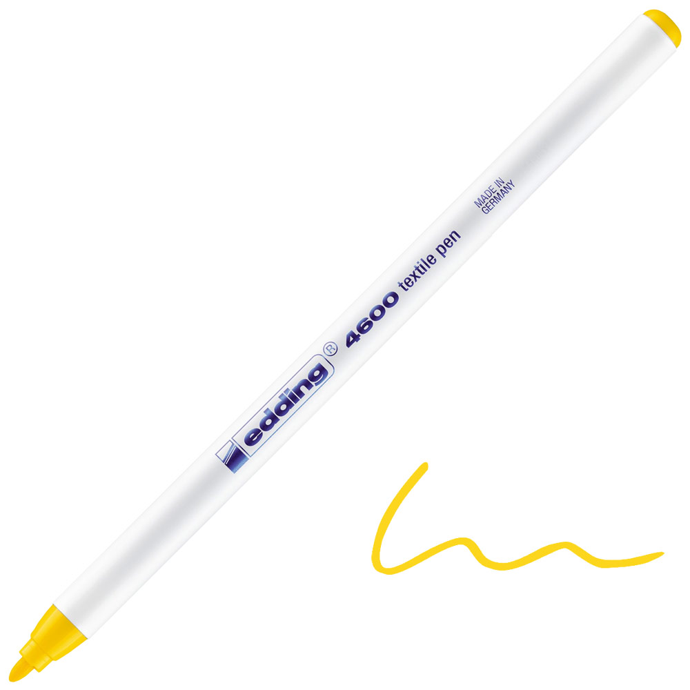 Edding 4600 Textile Pen 1mm Yellow