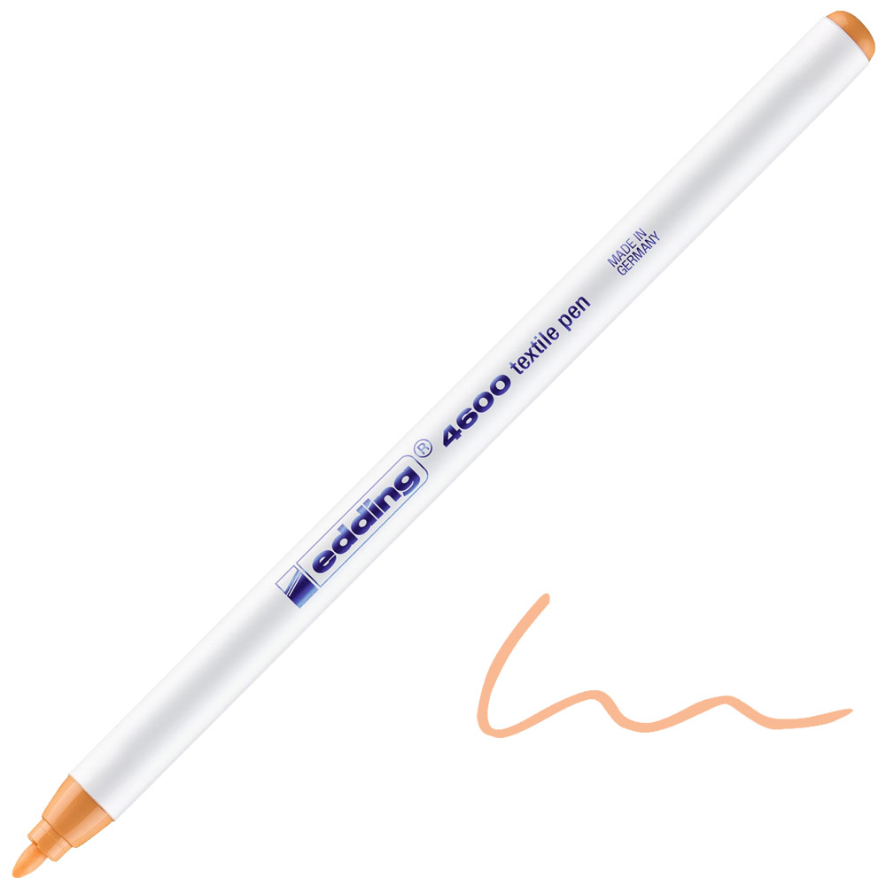 Edding 4600 Textile Pen 1mm Light Orange