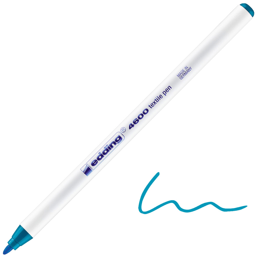 Edding 4600 Textile Pen 1mm Oriental Blue