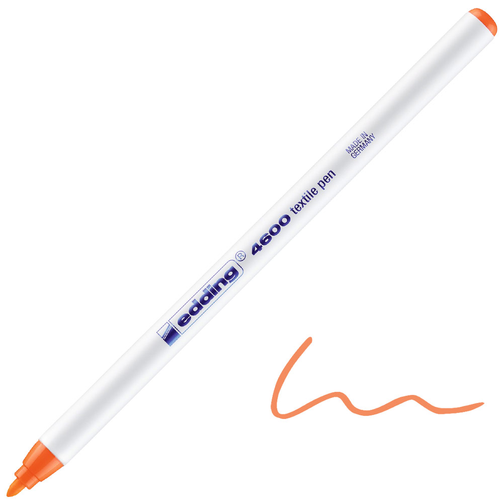Edding 4600 Textile Pen 1mm Neon Orange