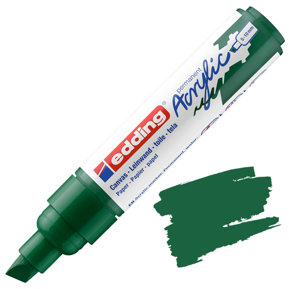 Edding 5000 Permanent Acrylic Paint Marker Broad 5-10mm Moss Green