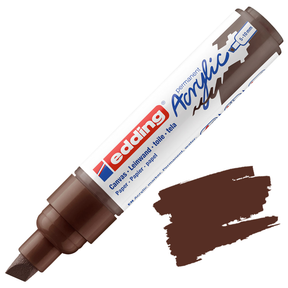 Edding 5000 Permanent Acrylic Paint Marker Broad 5-10mm Chocolate Brown