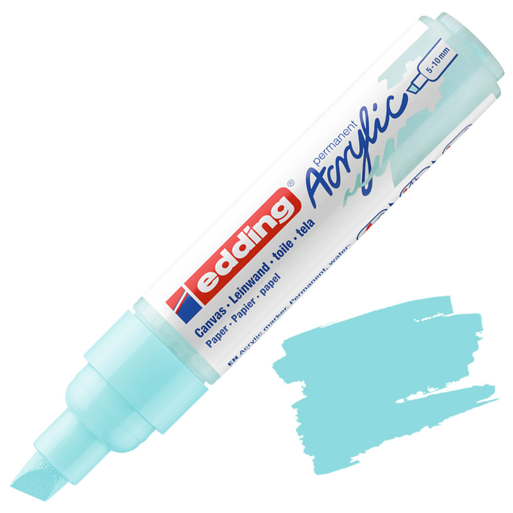 Edding 5000 Permanent Acrylic Paint Marker Broad 5-10mm Pastel Blue