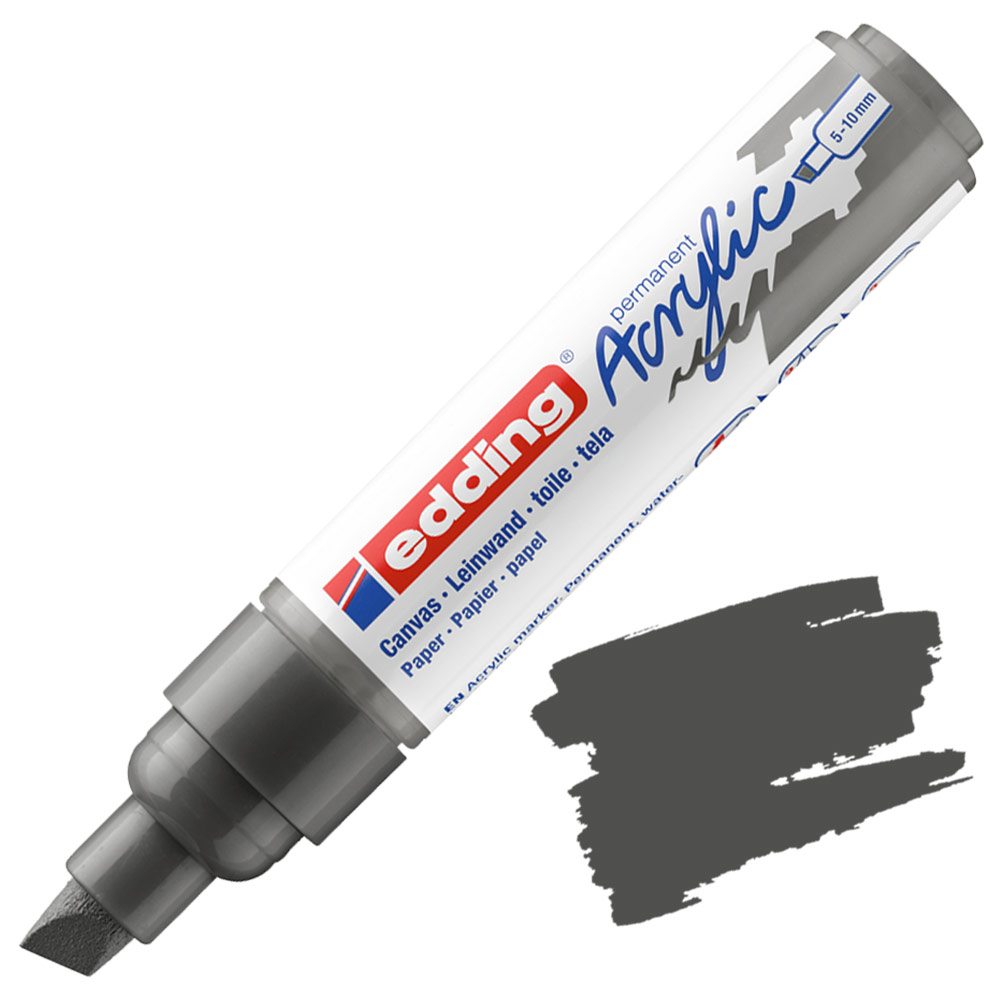 Edding 5000 Permanent Acrylic Paint Marker Broad 5-10mm Anthracite