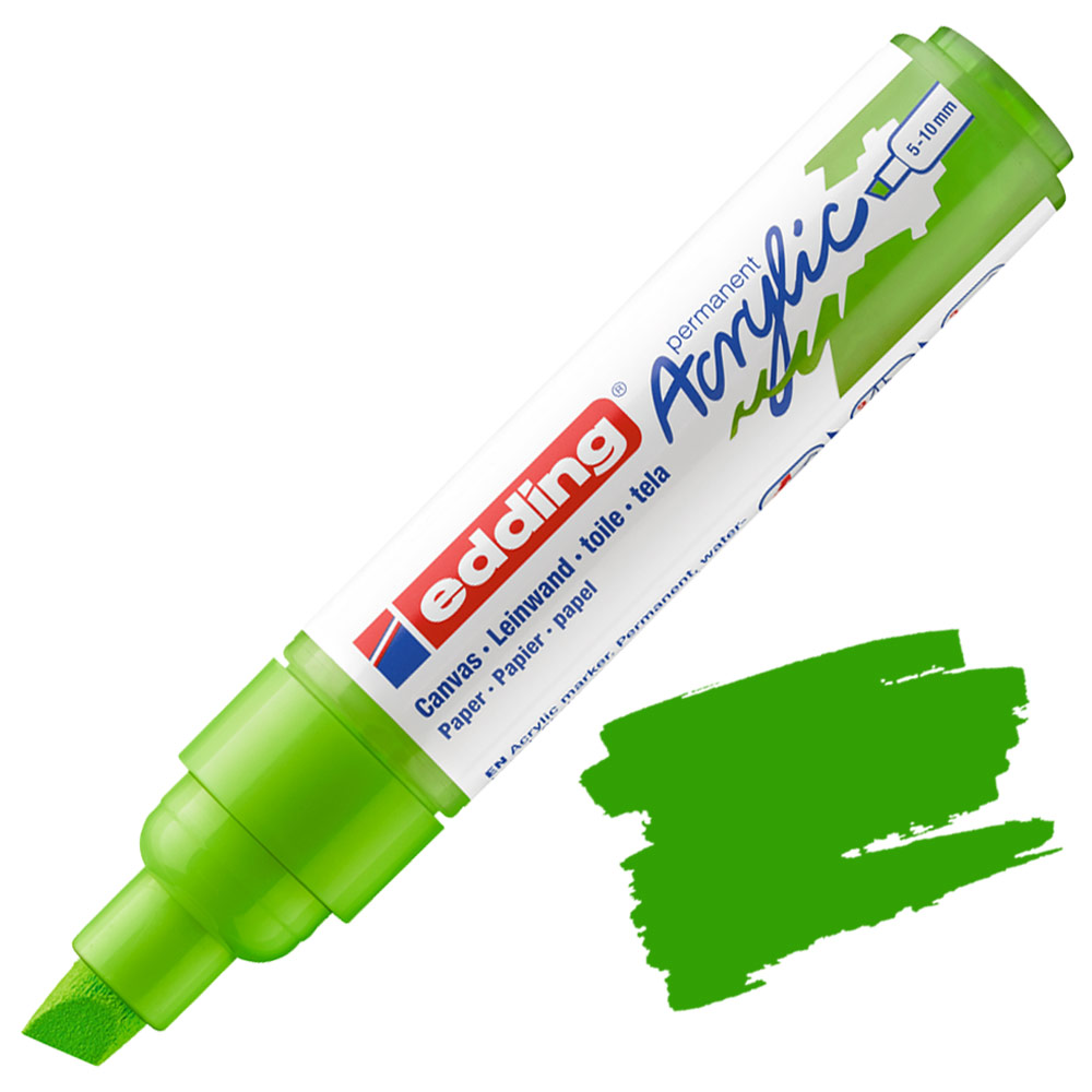 Edding 5000 Permanent Acrylic Paint Marker Broad 5-10mm Yellow Green