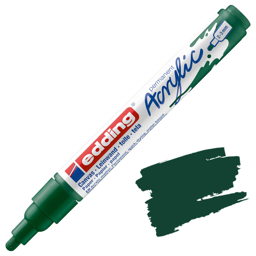 Edding 5100 Permanent Acrylic Paint Marker Medium 2-3mm Moss Green