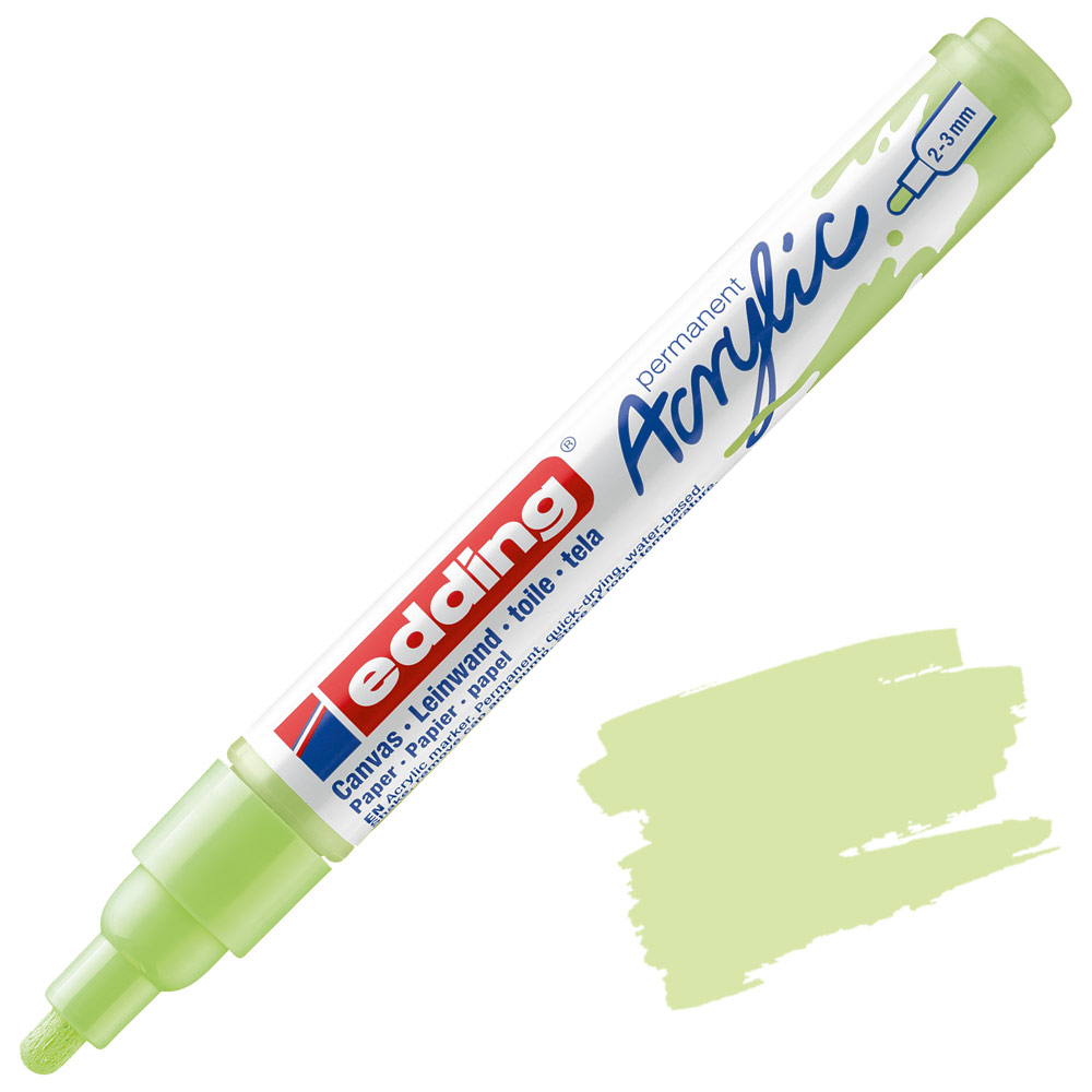 Edding 5100 Permanent Acrylic Paint Marker Medium 2-3mm Pastel Green