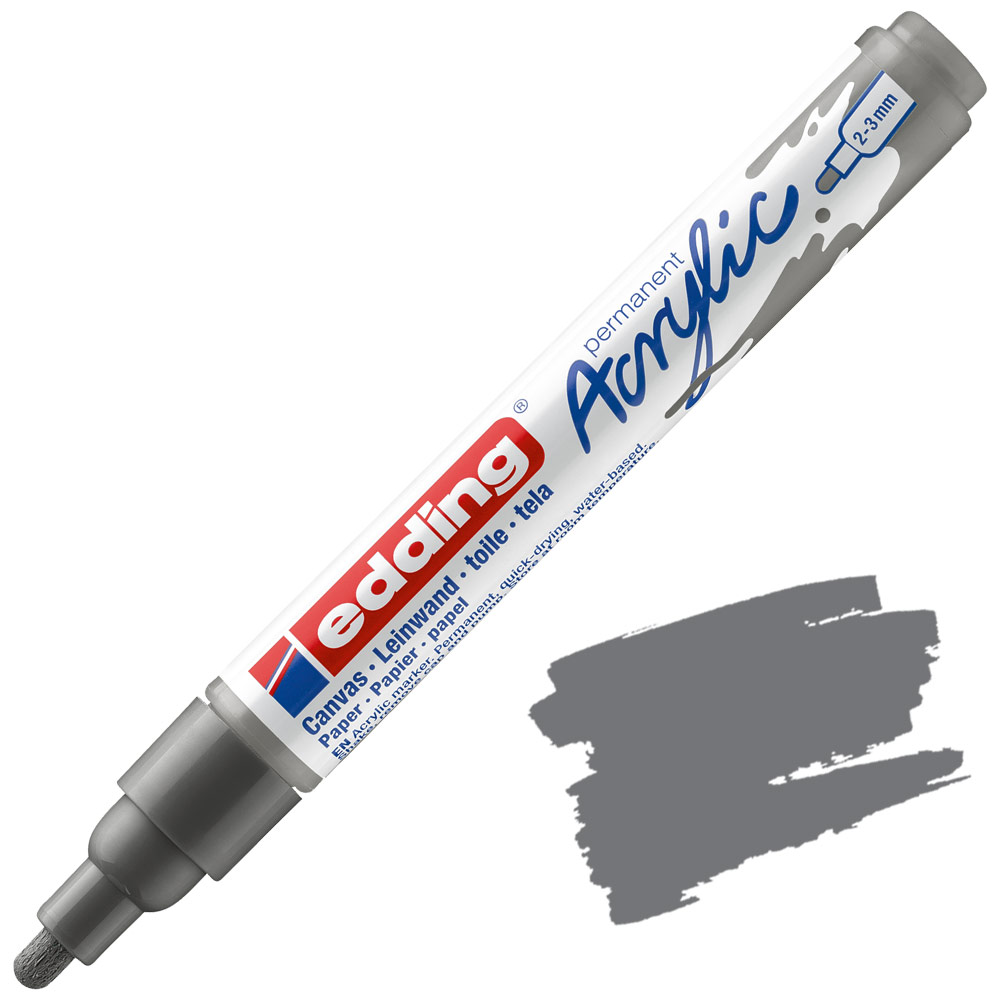 Edding 5100 Permanent Acrylic Paint Marker Medium 2-3mm Anthracite