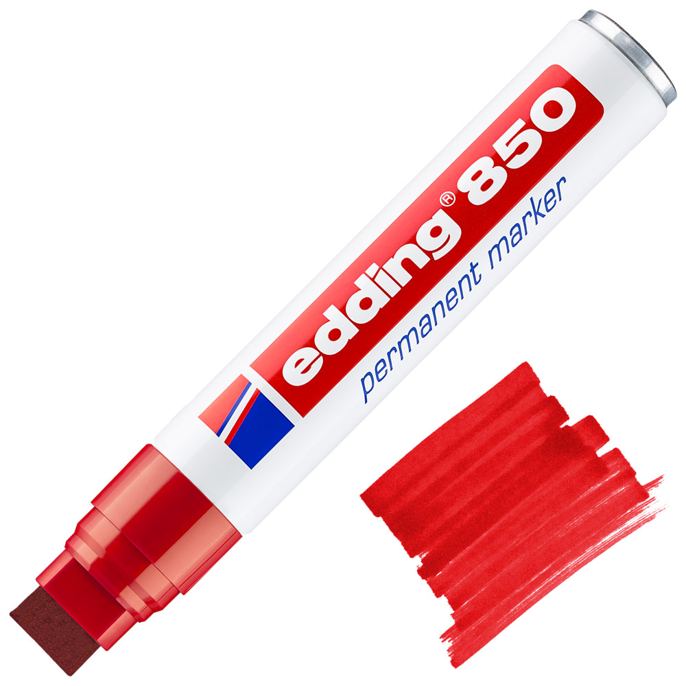 Edding Permanent Marker 850 Extra Broad Red