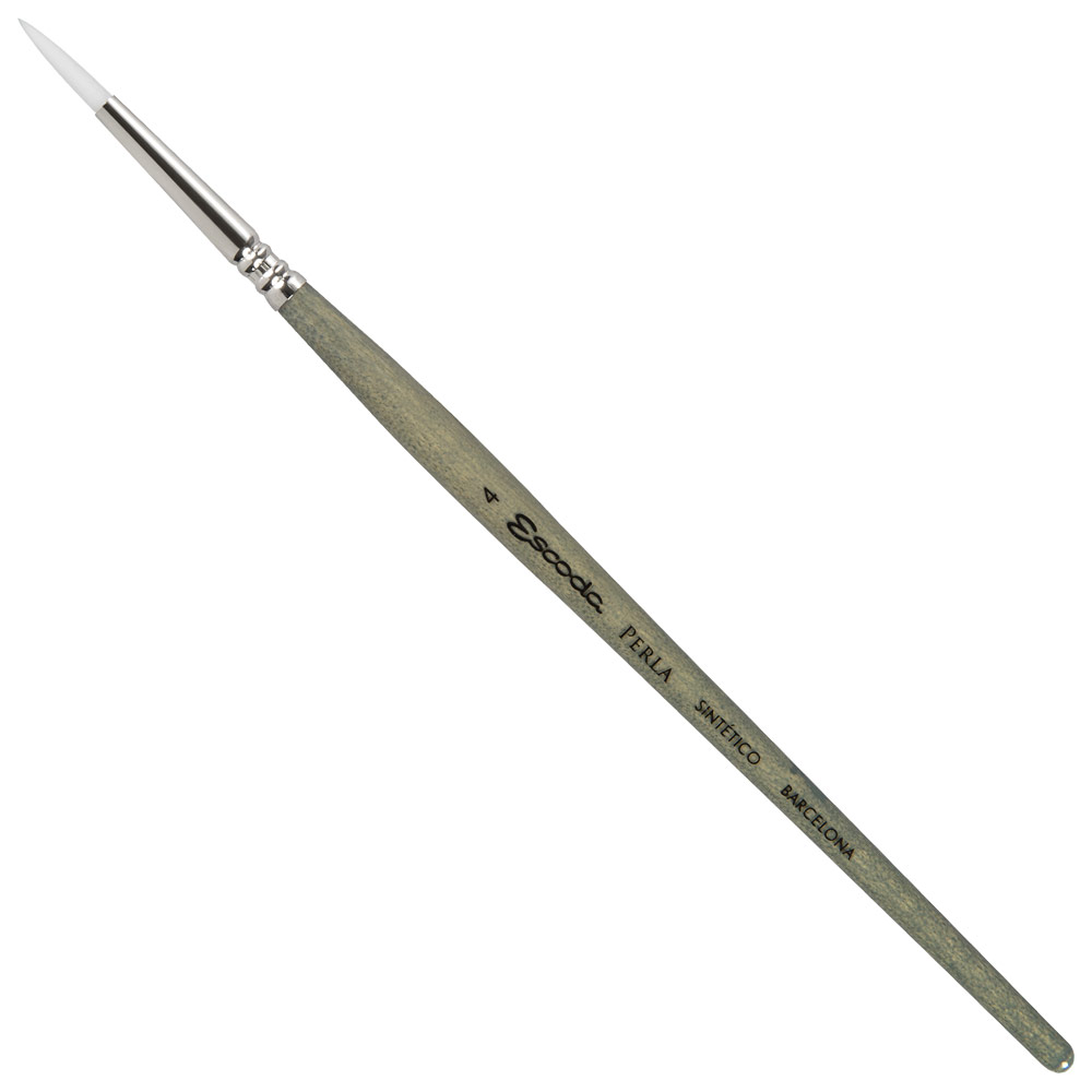 Escoda Perla White Toray Synthetic Brush Series 1430 Round #4