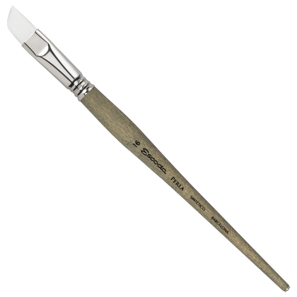 Escoda Perla White Toray Synthetic Brush Series 1580 Angle #16