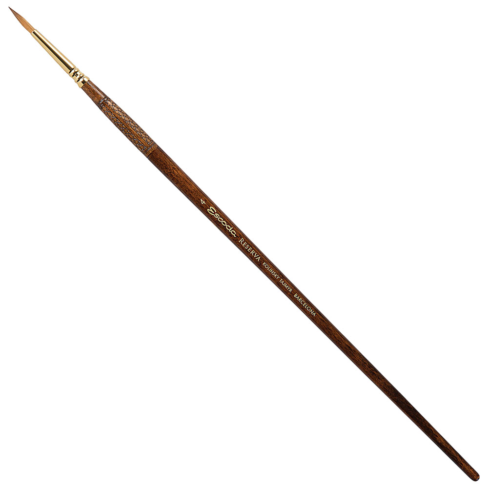 Escoda Reserva Kolinsky Sable Long Brush Round #4
