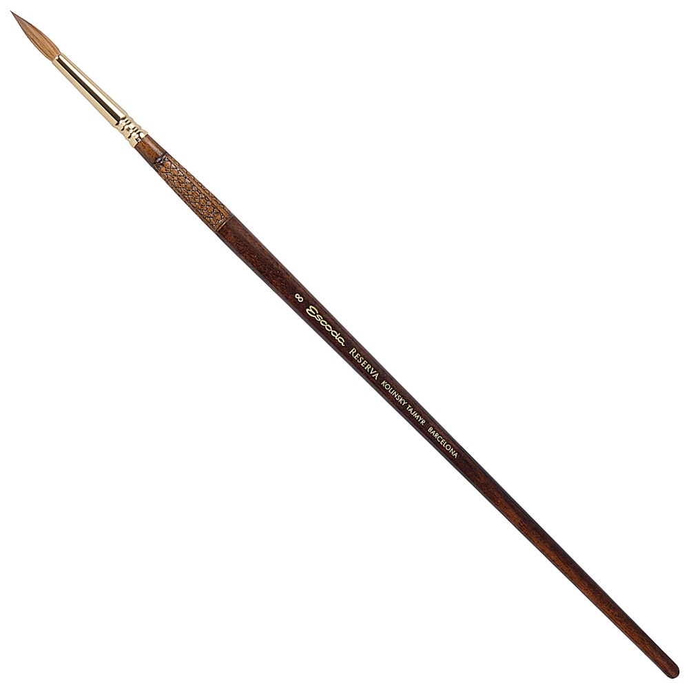 Escoda Reserva Kolinsky Sable Long Brush Round #8