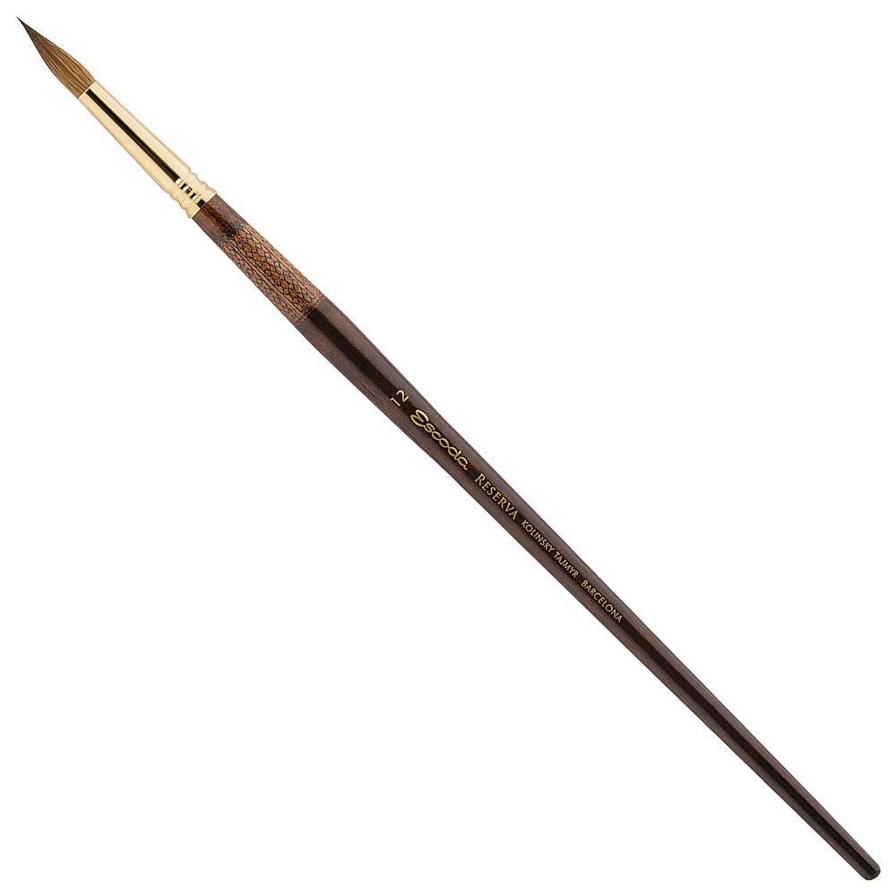 Escoda Reserva Kolinsky Sable Long Brush Round #12