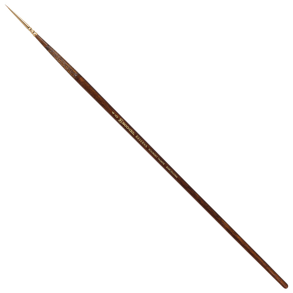 Escoda Reserva Kolinsky Sable Long Brush Round #4/0